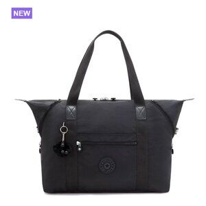 Nylon Tote Bag with Zipper Closure, Lightweight Weekender Travel Handbag